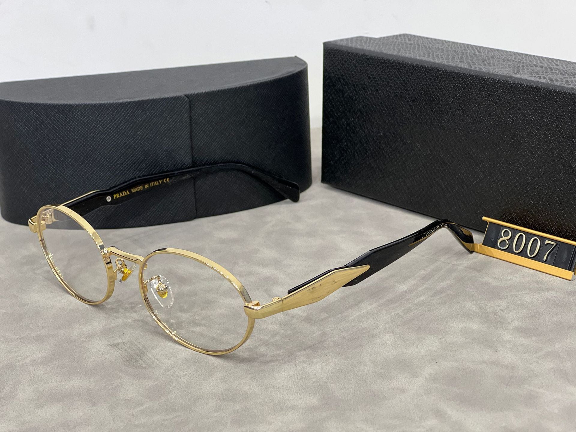 2024New Year P Home Metal Sunglasses Men and Women Fashion Anti-UV Sunglasses High-end Sunglasses