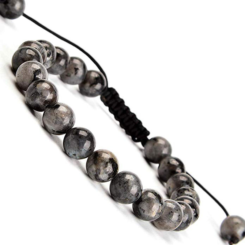 AliExpress Natural Tiger Eye Stone Bracelet Agate Couple Woven Bracelet Peacock Stone Woven Bracelet