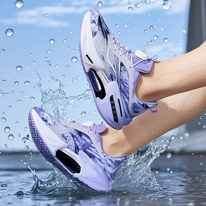 DAJUEYING Real Explosion Protection Carbon Plate High Elastic Cushioning Running Shoes Men and Women Knob Buckle Racing Mesh Breathable Sports Shoes