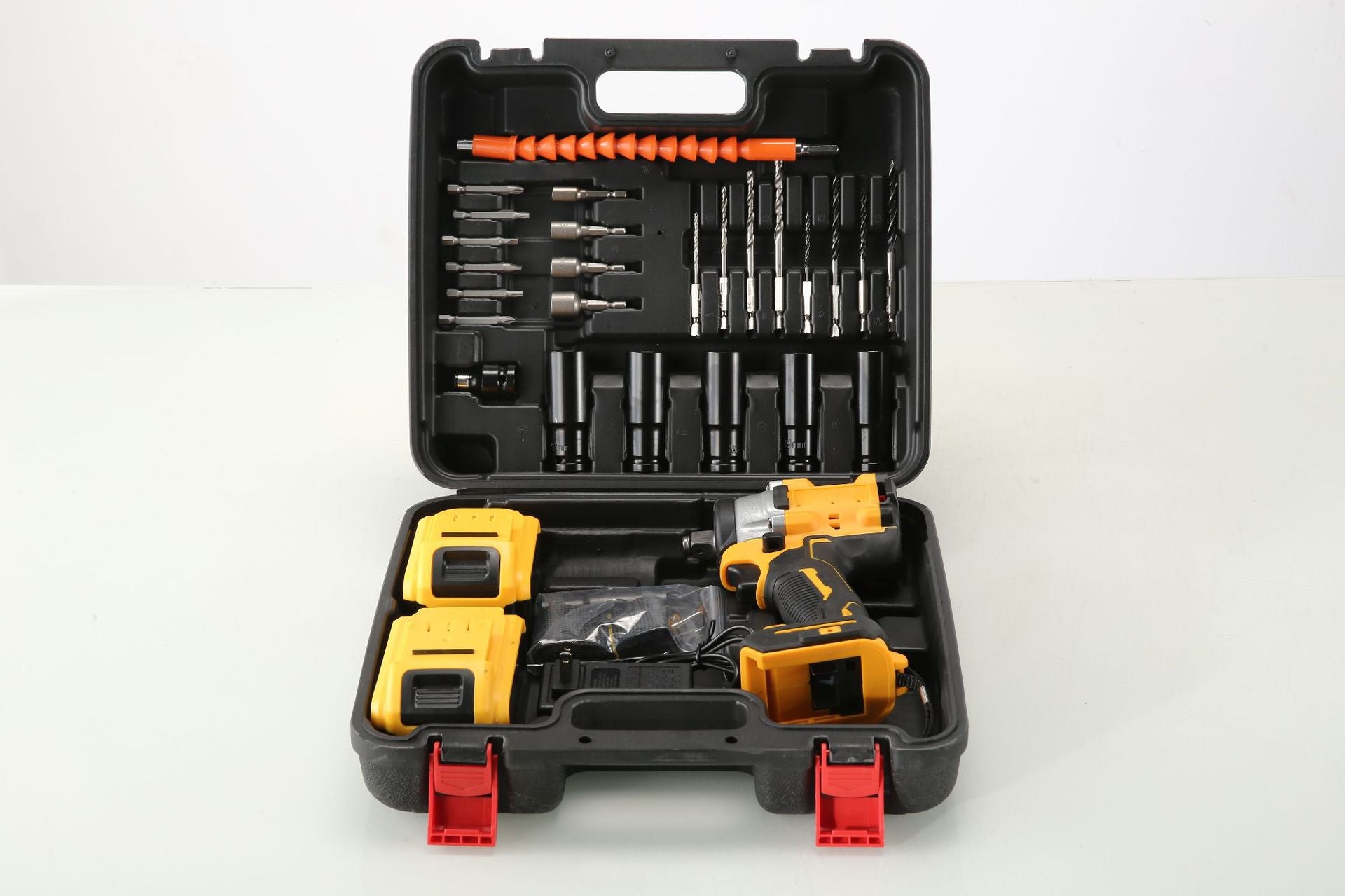 Cordless Electric Tool with Screwdriver Bits, Rechargeable Lithium Battery, High Torque Electric Wrench for Woodworking and Auto Repair