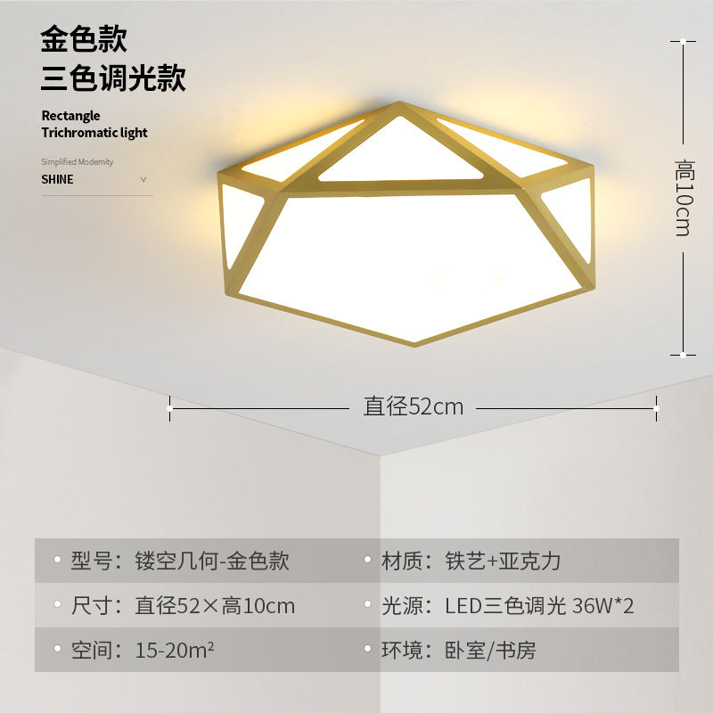 LED Ceiling Light Modern Simple gold Round Dining Room Master Bedroom Cozy Simple Book Children's Room Living Room Light