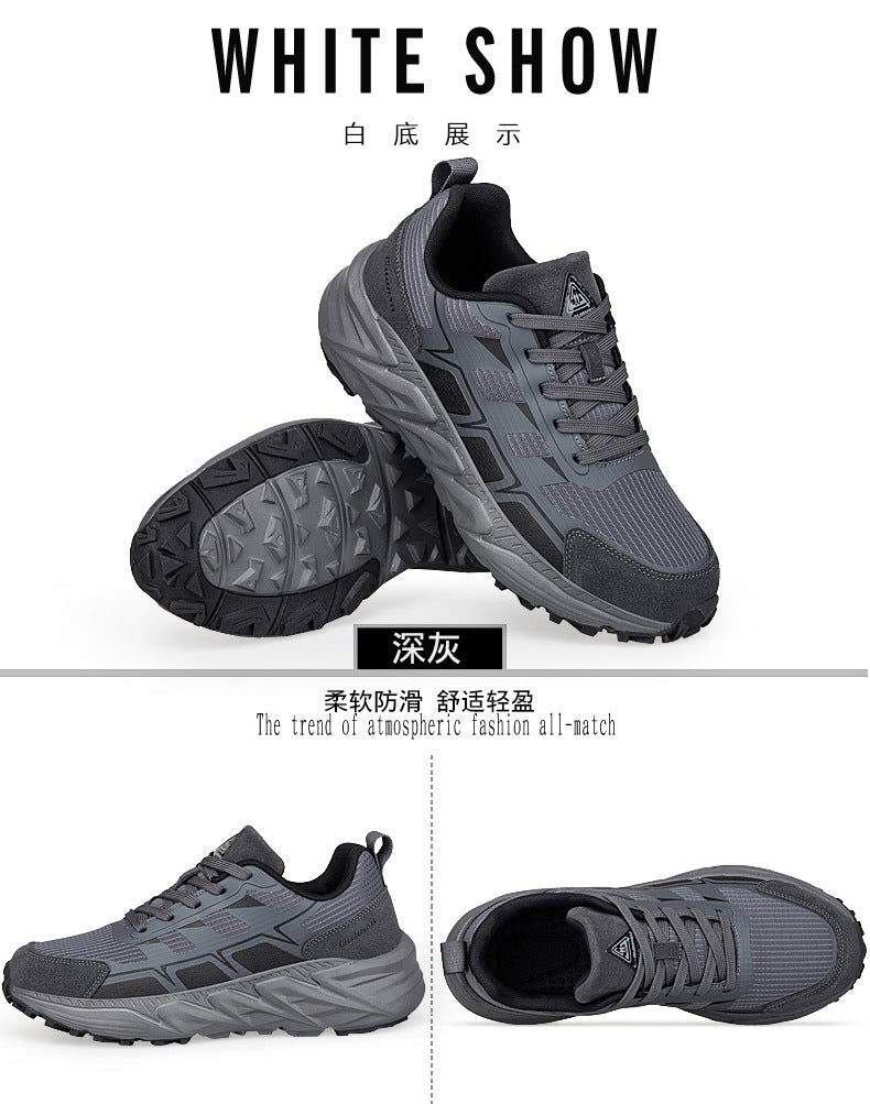 Breathable Casual Versatile Sneakers2024Autumn New Anti-Slip Running Shoes for Teenagers Lightweight Shock-Absorbing Trendy Shoes