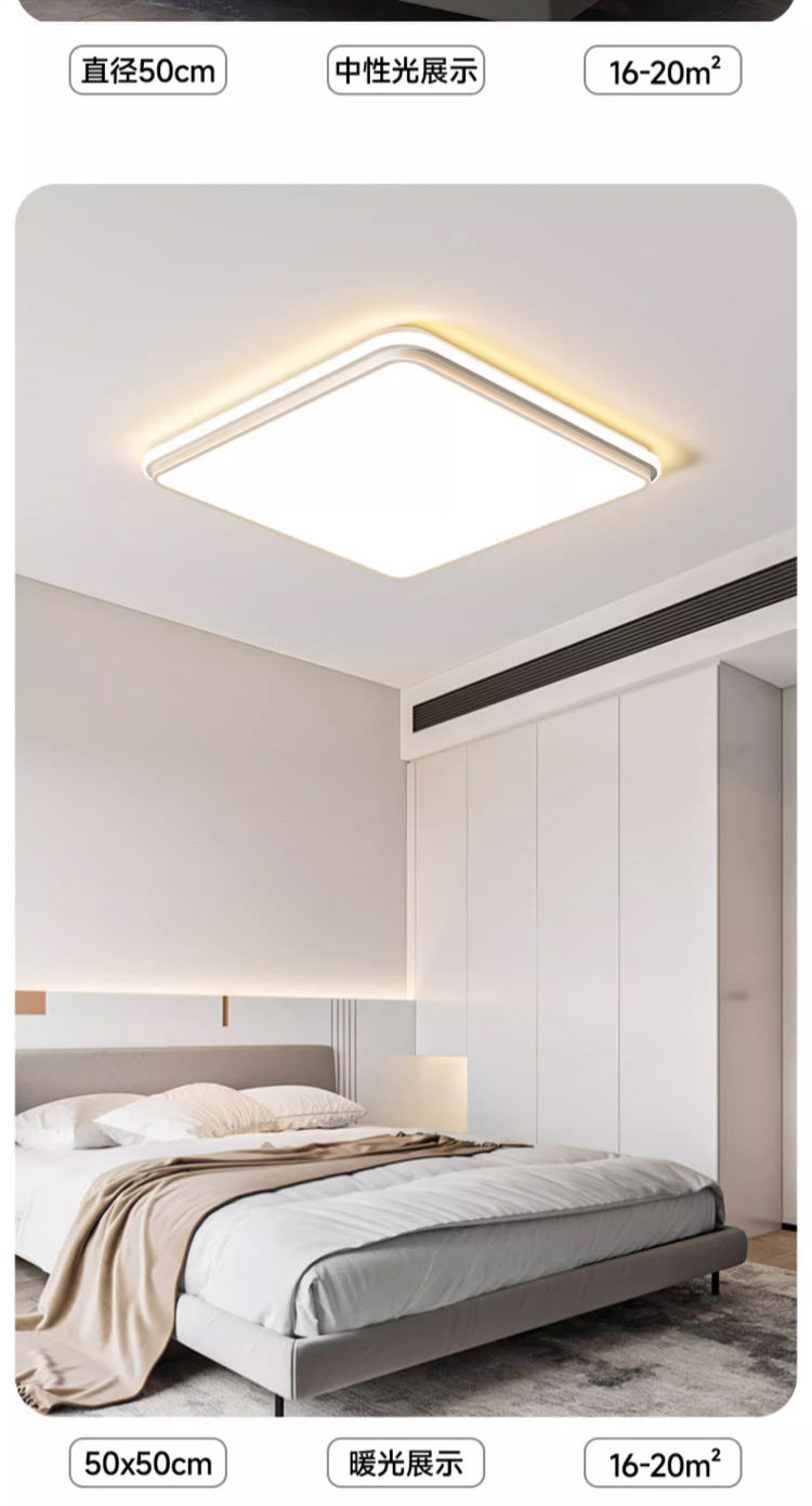 Full Spectrum Home Ceiling Light Bedroom Modern Simple White Nordic Internet Celebrity Art Ultra Bright led Master Bedroom
