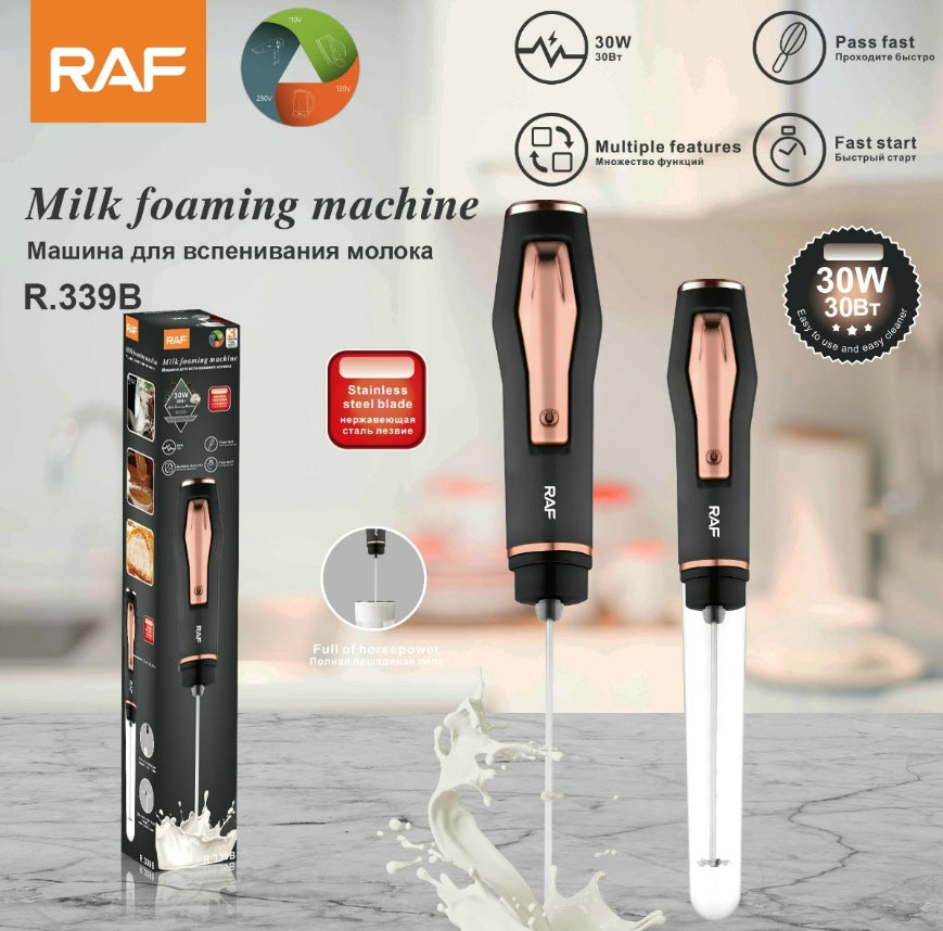 RAF EU Standard Electric Egg Beater Household Handheld Egg Beater Cream Whisk Portable Compact R.339
