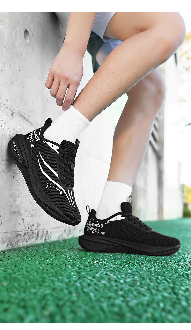 Autumn Winter New Style Feidian Carbon Plate Cushioning Rebound Sports Shoes Casual Fashion Men's Shoes Couple Breathable Comfortable Running Shoes