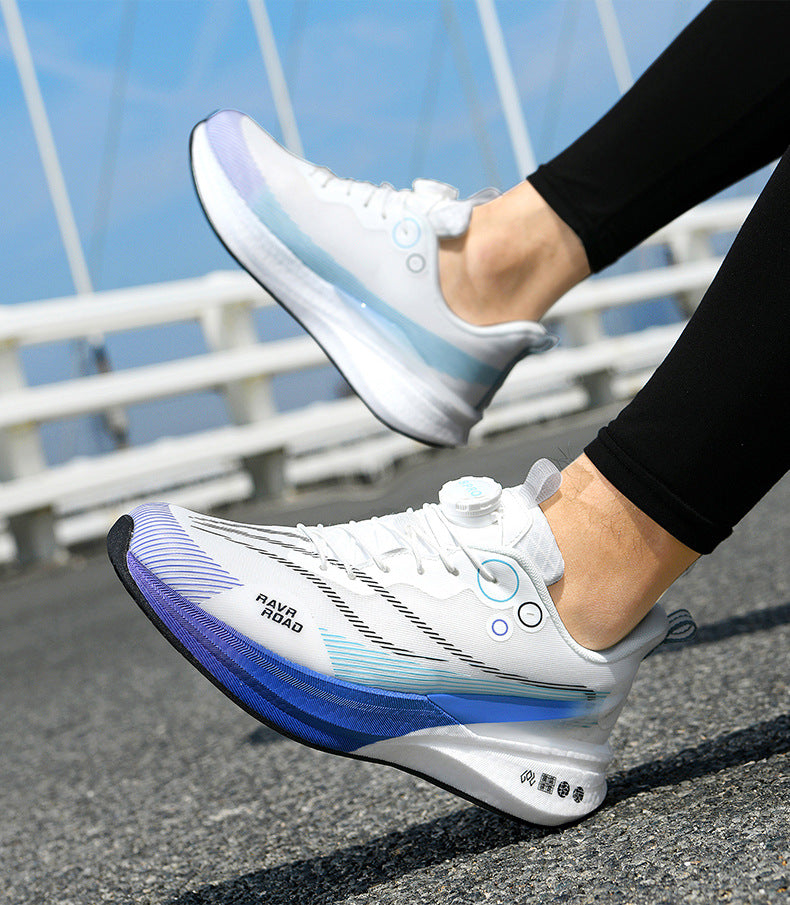 Red Rabbit8PRO Full-length Carbon Plate Men's and Women's Youth Racing Breathable Mesh Running Shoes Rotating Buckle Shock-absorbing Sports Shoes