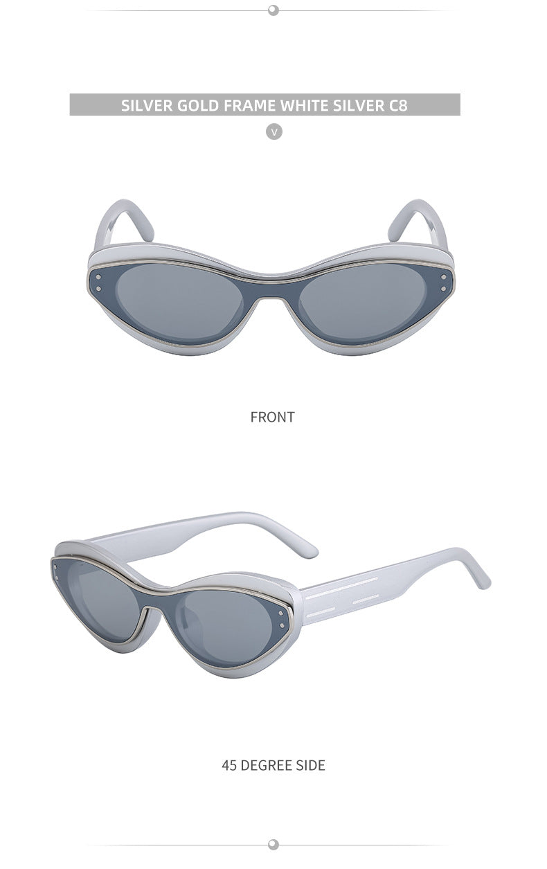 2025New European and American Round Small Frame Sunglasses for Women, Simple and Stylish Sun Protection Sunglasses for Women Wholesale shades