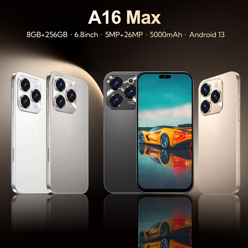 Hot selling product A16 Max Android Smartphone16+1T Factory Direct Sales Mobile Phone Available
