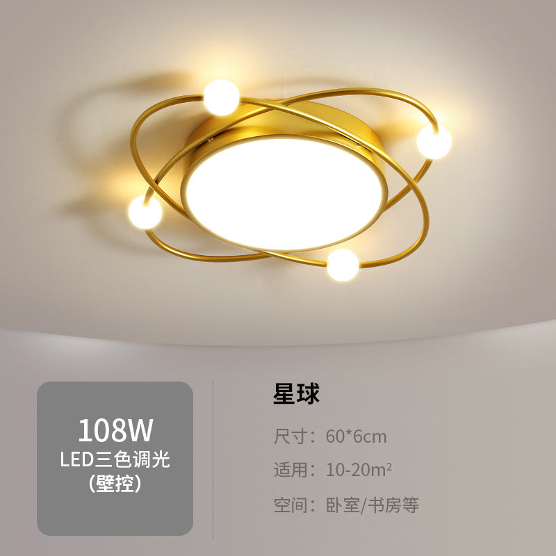 Bedroom lamp warm and romantic creative lighting fixture LED Living Room Home Ceiling Light Fixture Simple Modern Round Room Lamp