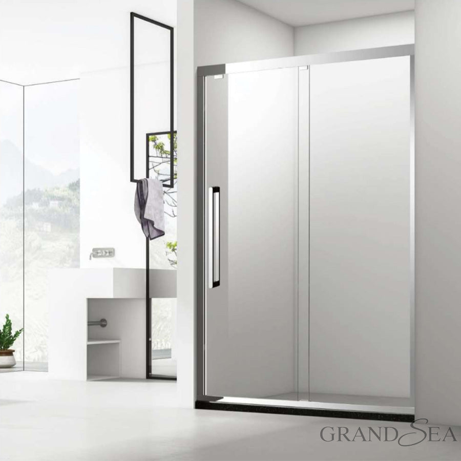Normal Design 60x60 Aluminum Frame Glass Shower Door, Bathroom Sliding Glass Door
