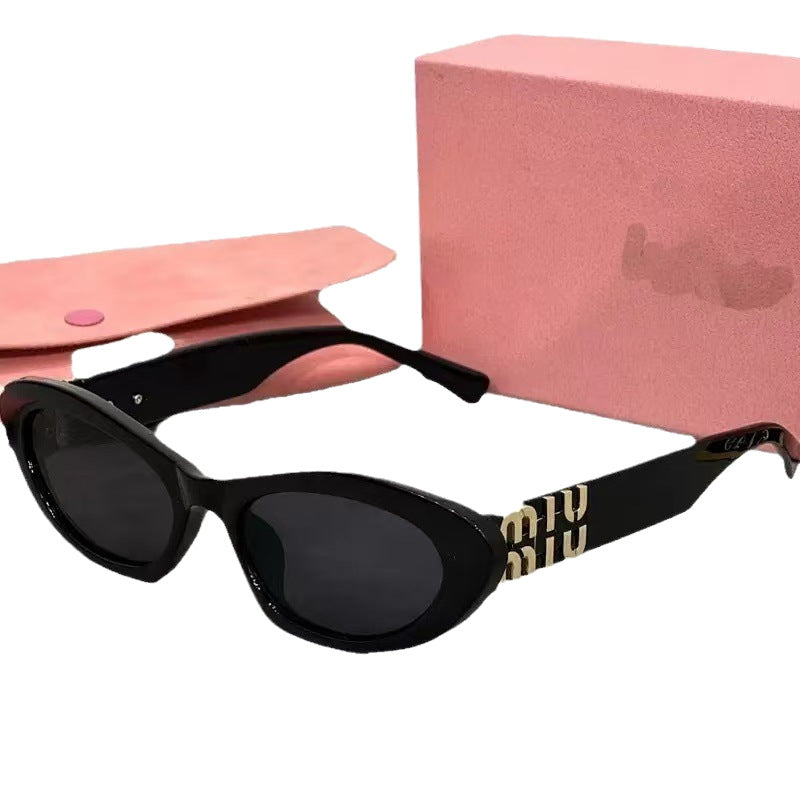 mm New Retro Narrow Frame Cat Eye Women's Small Frame Sunglasses Fashion Cat Eye Sunglasses Trendy Sunglasses Wholesale