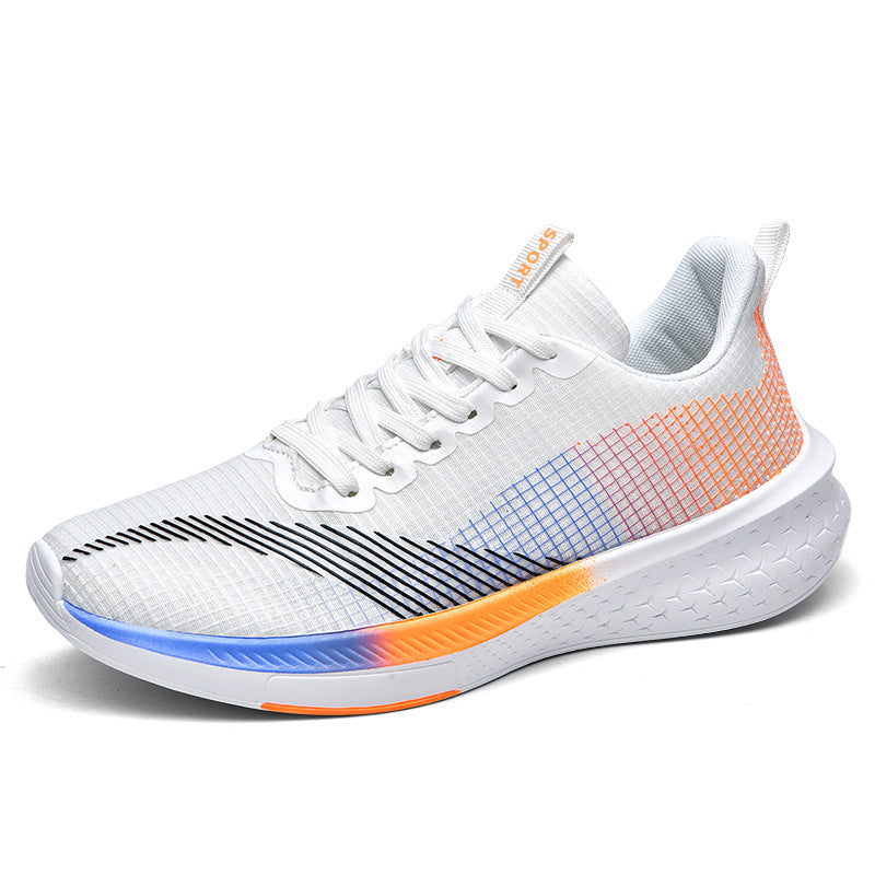 2025Spring and Summer Running Shoes for Men and Women, Mesh Breathable Soft Sole Student Sports Shoes, Racing Running Shoes, Shock Absorption, Casual Versatile