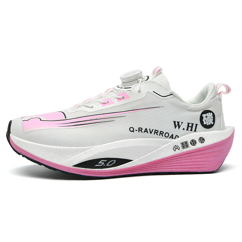 2025Autumn Winter New Style Real Explosive Carbon Plate Soft Sole Wear-Resistant Sports Shoes Parent-Child Rotating Buckle Comfortable Shock Absorption Rebound Running