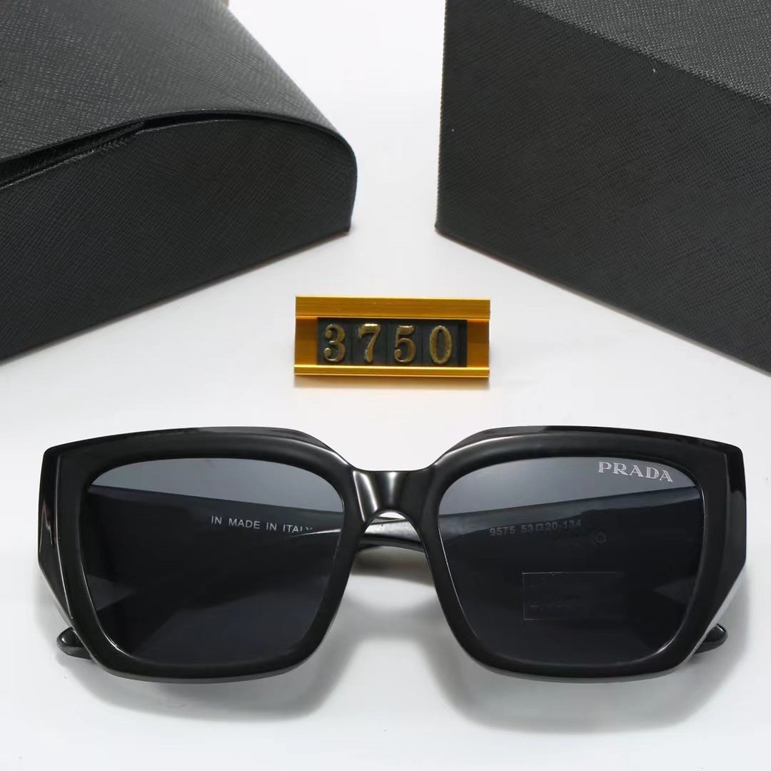 Fashionable European and American Style p Home casual UV protection sunglasses oval large frame glasses popular sunglasses