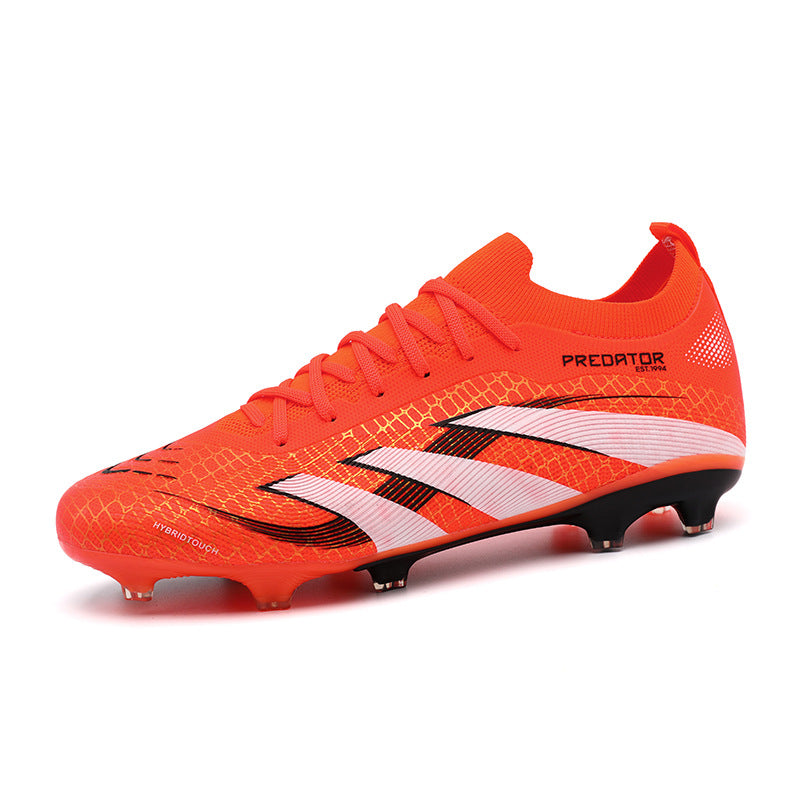 2025New Football Shoes for Men and Women, Youth Students, Fashionable and Comfortable, Long Spikes, Low-top, Factory Direct Sale