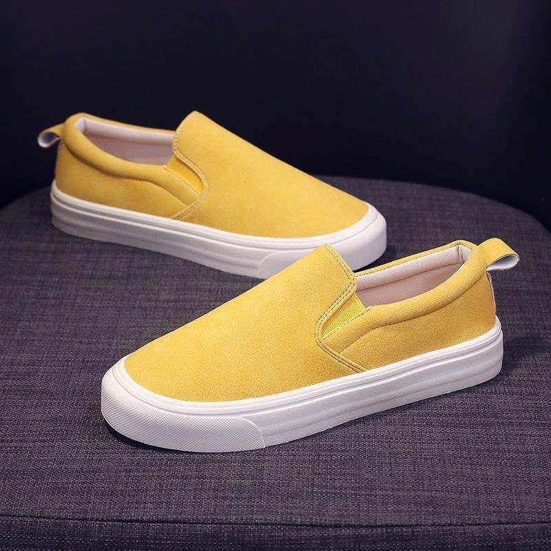 Men's and Women's Lightweight Single Shoes, Women's Spring and Autumn New Soft Sole Non-Slip Slip-On Lazy Shoes, Versatile Loafers