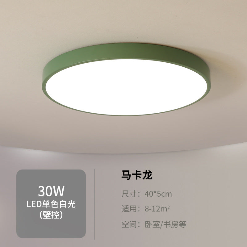 led Ceiling Light Round Bedroom Room Light Nordic Macaron Home Dining Room Study Hallway Balcony Lighting