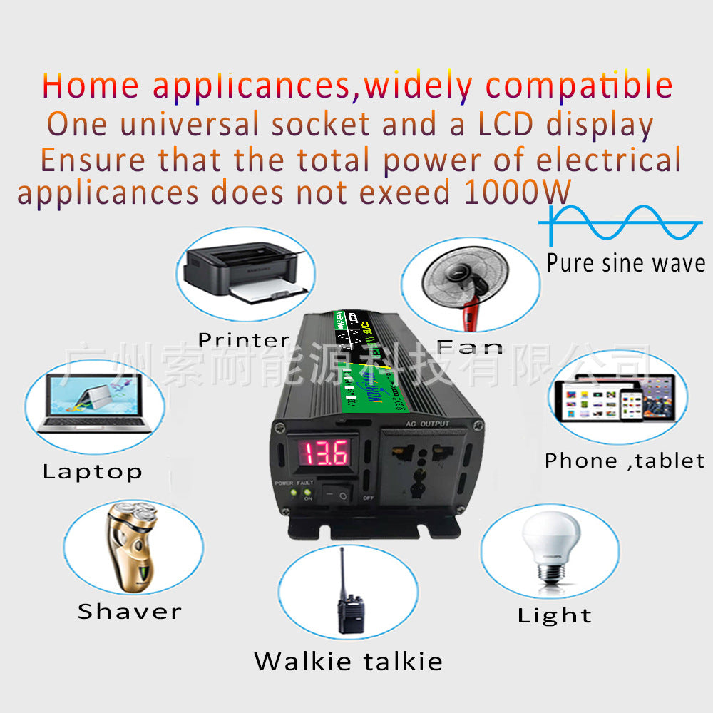AC220V Pure Sine Wave Inverter 500W/800W/1000W/1300W/1500W/2000W Export