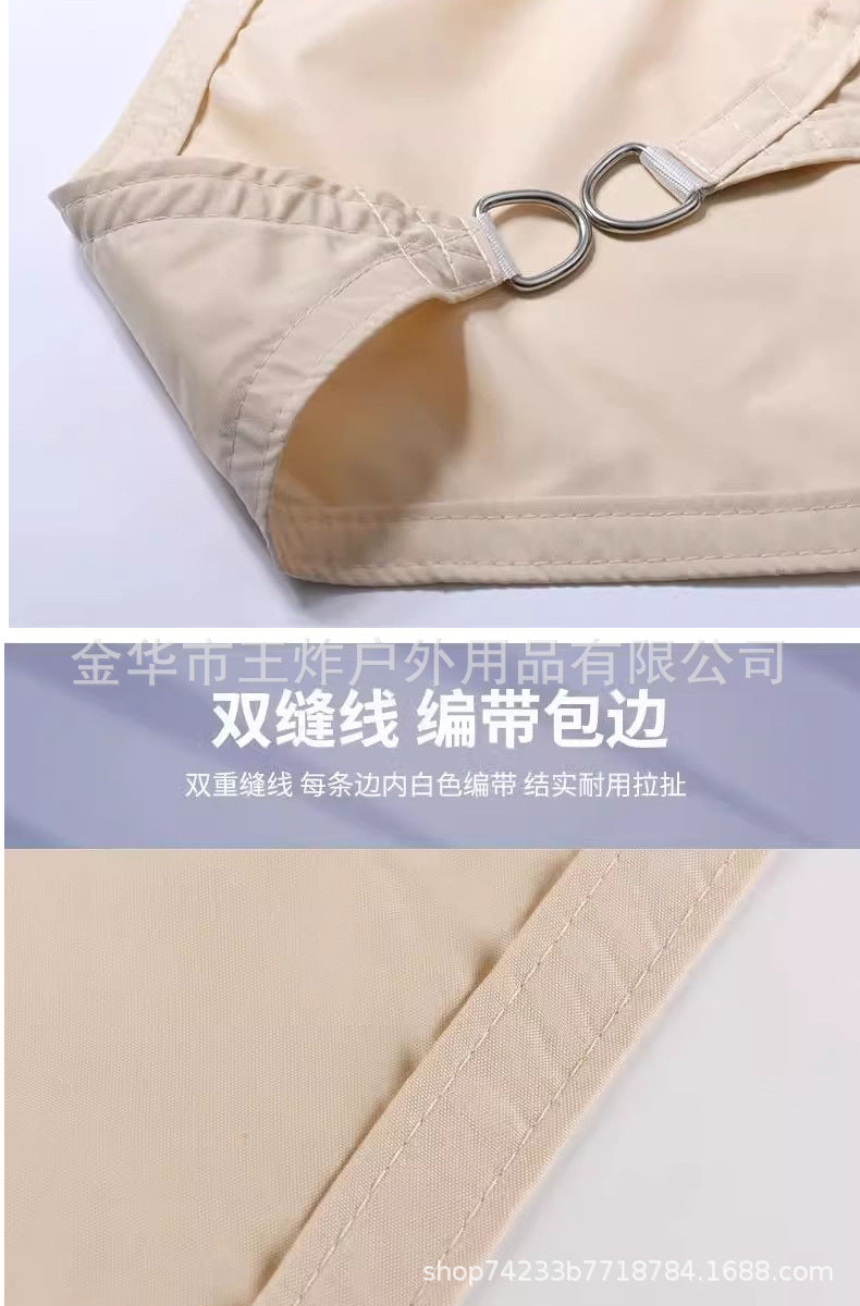 Sunshade Sail Factory Outdoor Camping Canopy Sunshade Awning Courtyard Pool Sunshade Triangle Sail