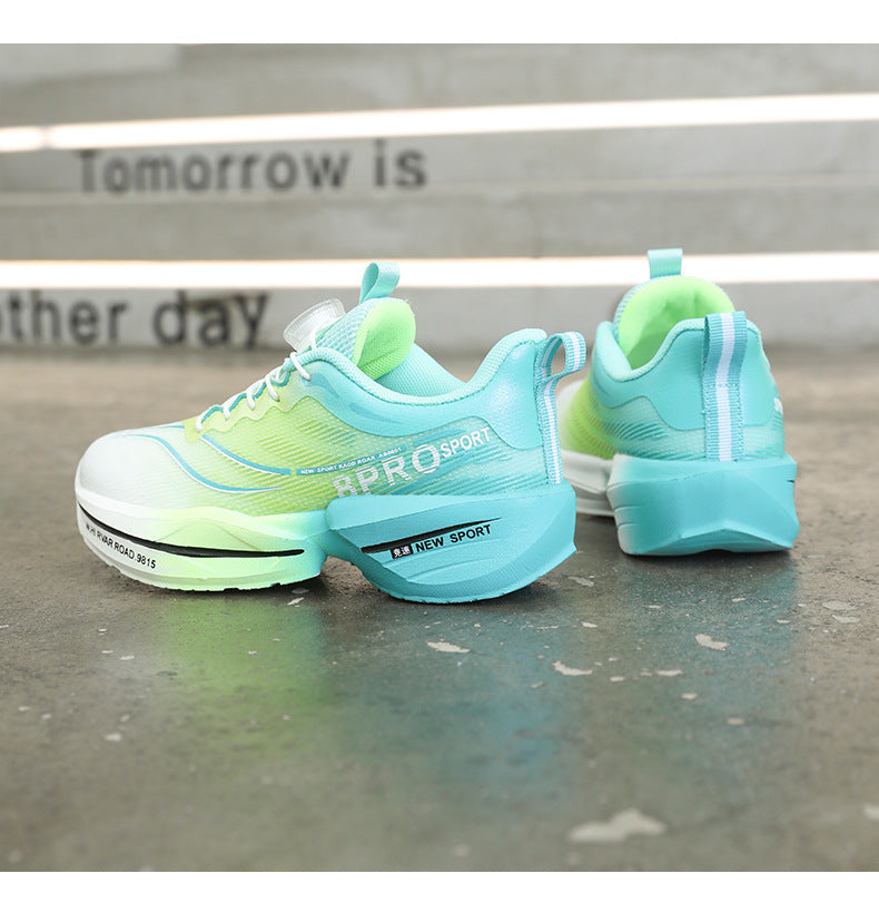 Red Rabbit8pro Rotating Button Children's Shoes Lightweight Shock Absorption Rebound Non-Slip Running Shoes Boys and Girls Students Physical Test Sports Shoes