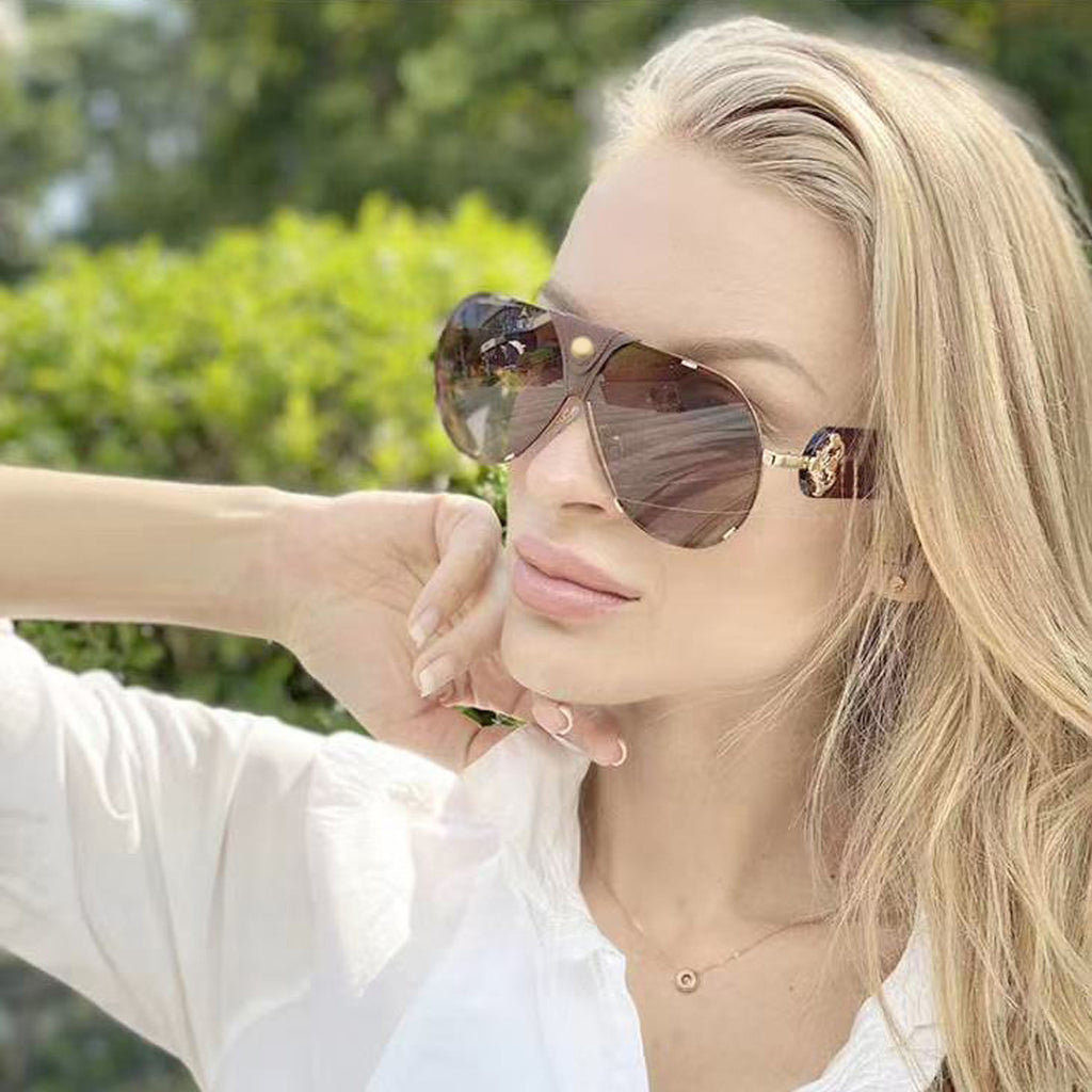 2025New Style Toad Glasses Men's European and American retro Sunglasses Pilot Sunglasses Men's Sunscreen Driving Glasses