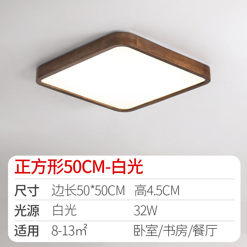 Log led Ceiling Lamp Living Room Balcony Tatami Wabi-Sabi Style Japanese Style Wood Art Corridor Nordic round bedroom