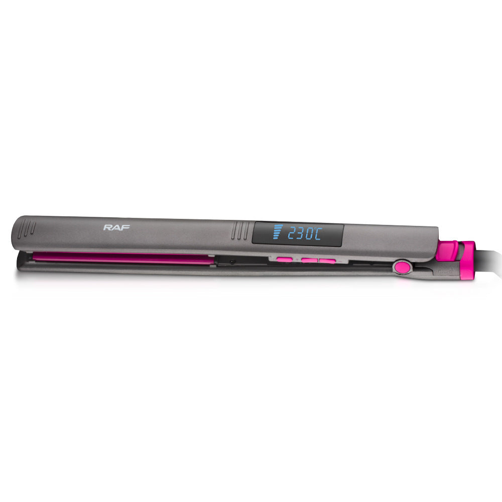 RAF EU Standard Straightening and Curling Hair Iron LCD Portable Curling Iron Home Use Fluffy Multifunctional Curling Wand