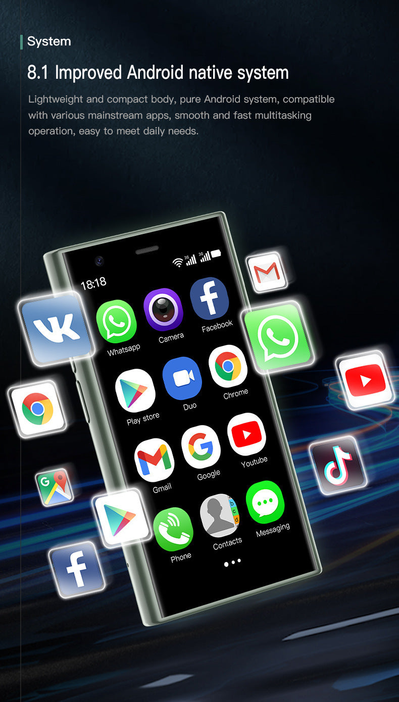 Sono S23pro Ultra Small Mobile Phone Google Store Quad-Core Traditional Chinese Android Smart Mini Backup Phone