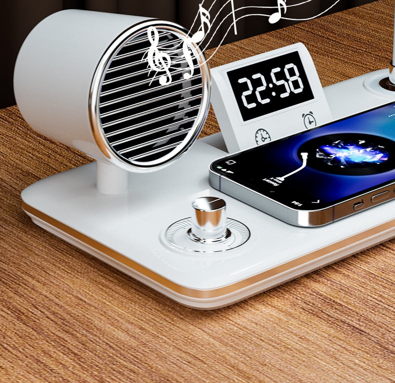 Multifunctional Wireless Charging Desk Lamp Foldable Reading Light Bluetooth Speaker Atmosphere Night Light  Customization Factory