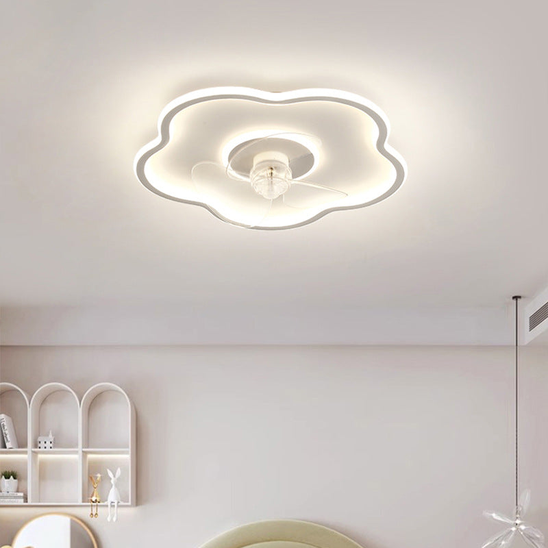 Bedroom Dining Room Invisible Ceiling Fan Light Living Room with Fan Integrated Light Tmall Smart Ultra-thin Ceiling Fan Light Simple