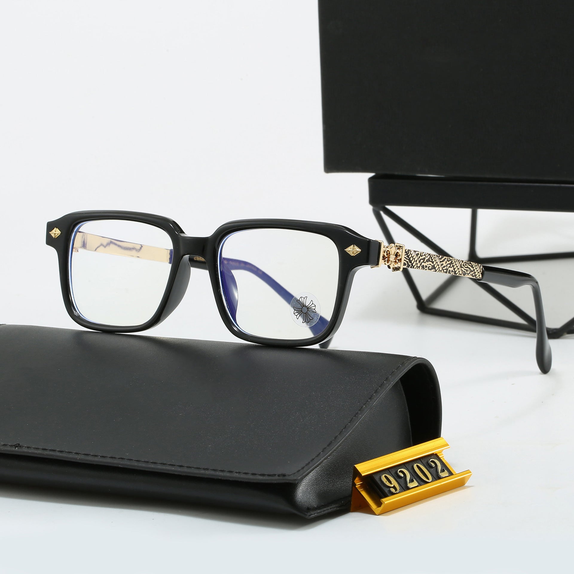 New European and American Hot-Selling Kroha High-End Flat Glasses Designer Eyewear Unisex Driving Street Photography9202