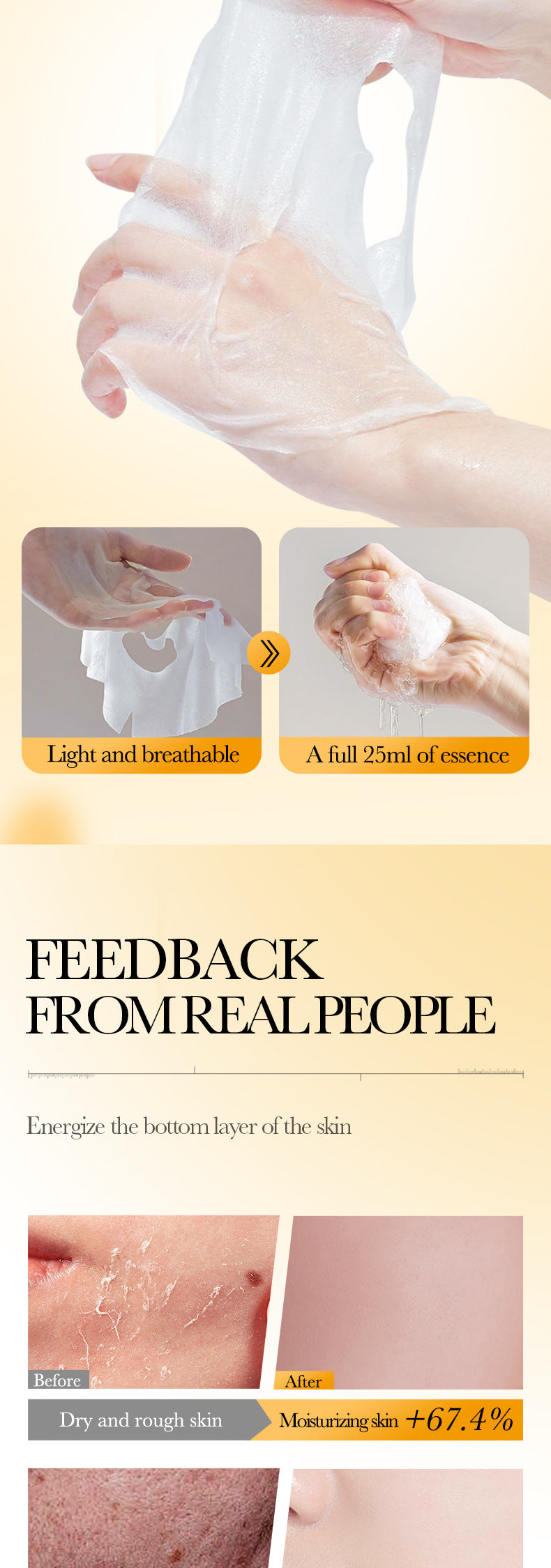 Niacinamide in English VC Facial Mask BIOAOUA Brightening Antioxidant Hydrating Moisturizing Mask  Wholesale