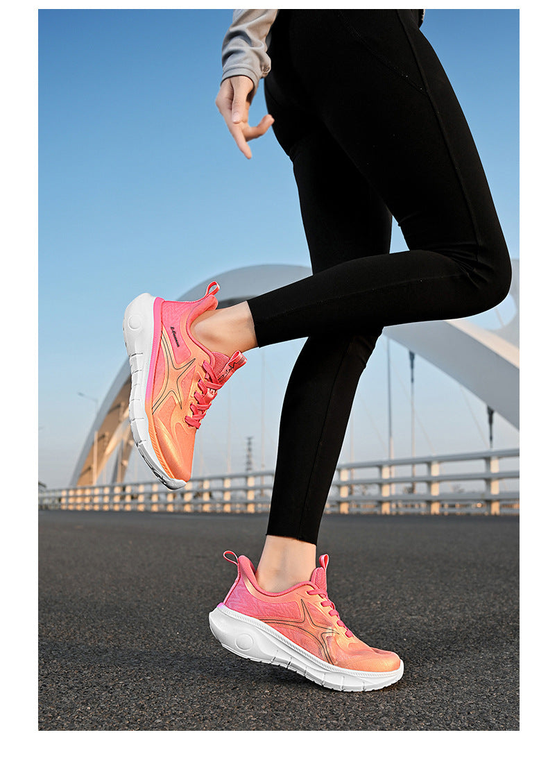 Spring New Fashion Versatile Lightweight Sports Shoes In Stock Hot Sale Casual Couple Shock Absorption High Elastic Running Shoes