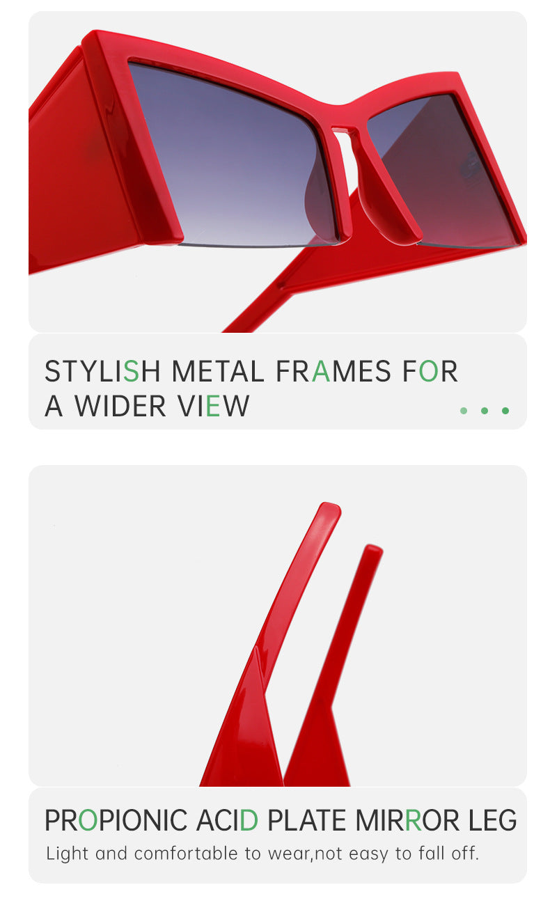 European and American Retro Large Frame Sunglasses for Women, Unique Cat Eye Sunglasses, Wholesale Glasses for Women sunglasses