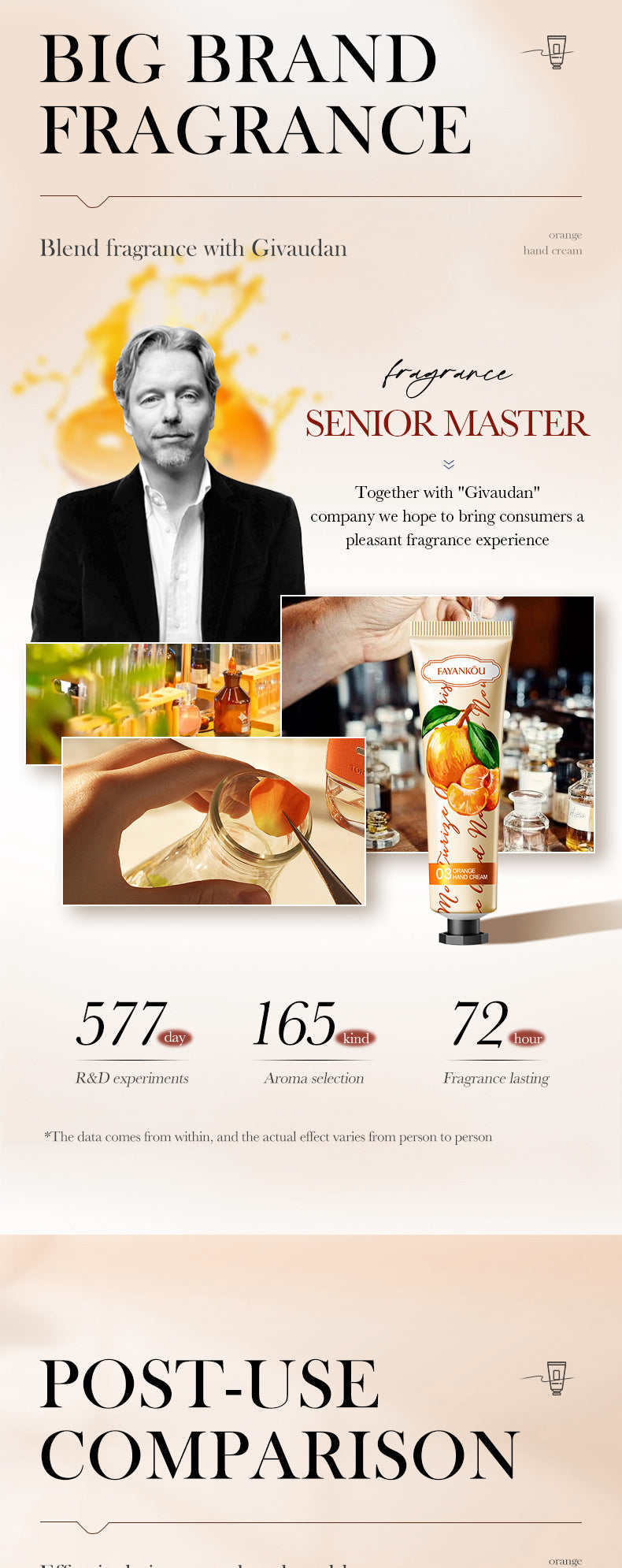 Full English Plant and Fruit Hand Cream FAYANKOU Moisturizing Autumn and Winter Anti-Dry Crack Hand Cream  Foreign Trade Wholesale