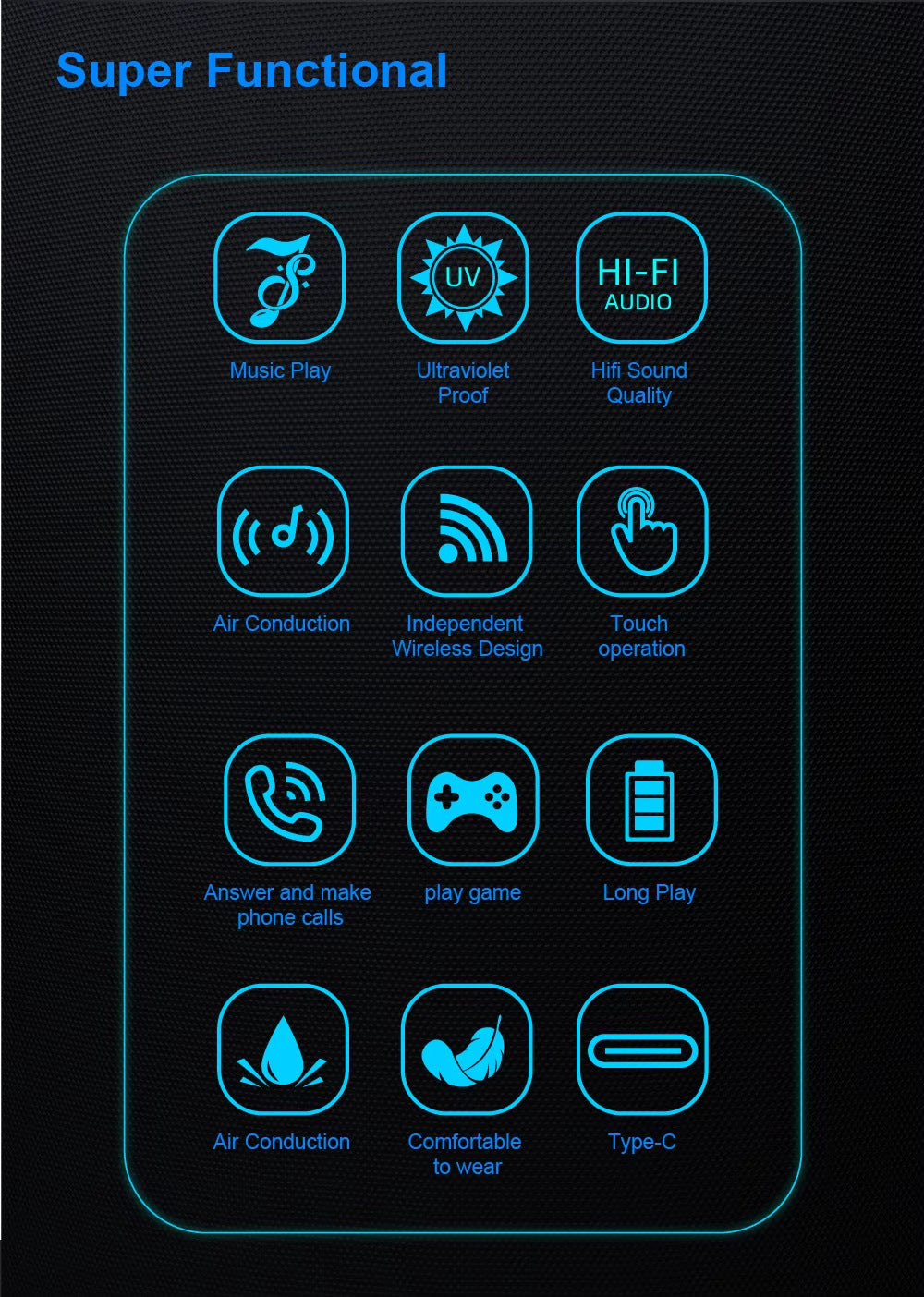 SG AI Smart Wearable Headset Glasses New Multi-Function