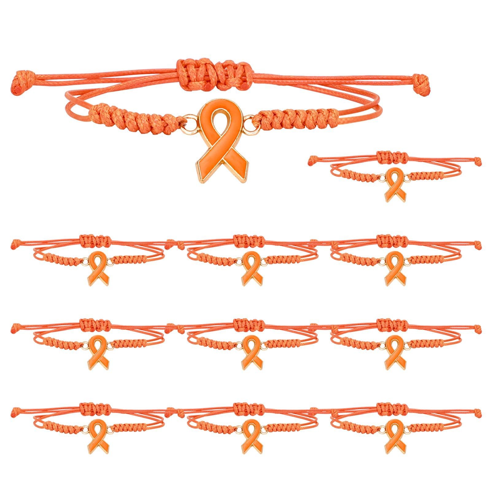 Diamond Knot Braided Bracelet Set Care Day Handmade Woven Ribbon Bracelet Women's Health Friendship Braided Bracelet