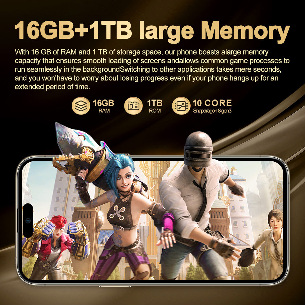 2025i16 ProMax Original Android Smartphone16+1T Shopee E-commerce