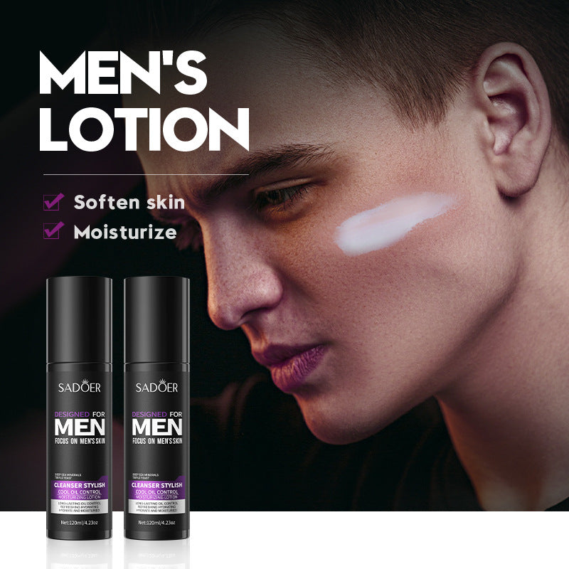 Men's lotion SADOER Cool and Refreshing Men's Vaseline Hydrating Toner Lotion Cross-Border Wholesale