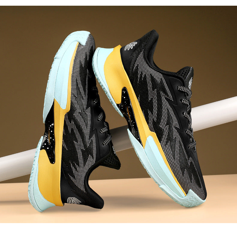 Basketball Shoes New Mesh Breathable Anti-Slip Practical Cushioning Rebound Sneakers Fashion Trend Lightweight Sports Shoes