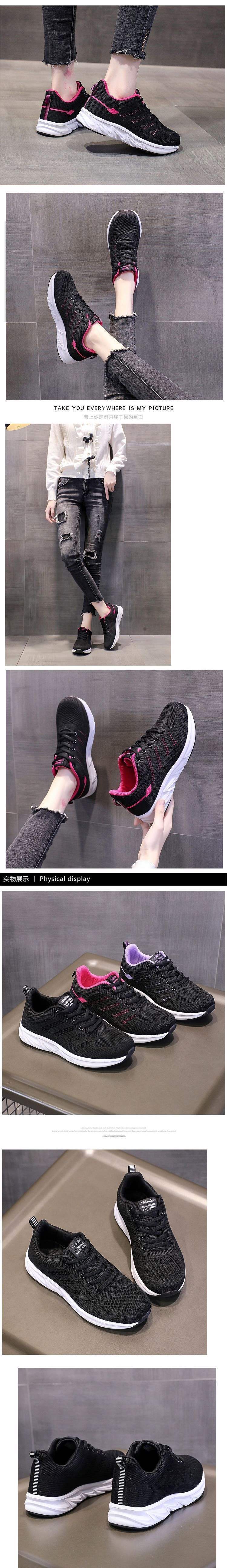 Women's Shoes2025New Spring Lightweight Mom Sports Shoes Shock Absorbing Running Shoes Black Soft Sole Long Standing Work Shoes