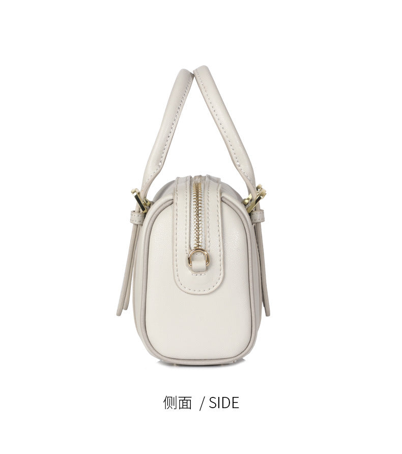 New Trendy Fashion Pillow Bag Women's Mini Boston Shoulder Crossbody Handbag Large Round Bucket Bag