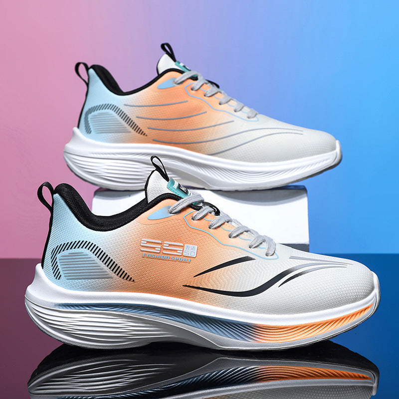 2025New mesh breathable men's casual running shoes ultra-light thick-soled non-slip trendy fashion sneakers