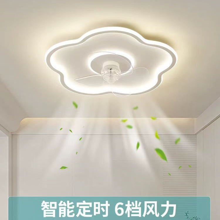 Bedroom fan light integrated modern minimalist2025New style ceiling fan light for children's room and dining room