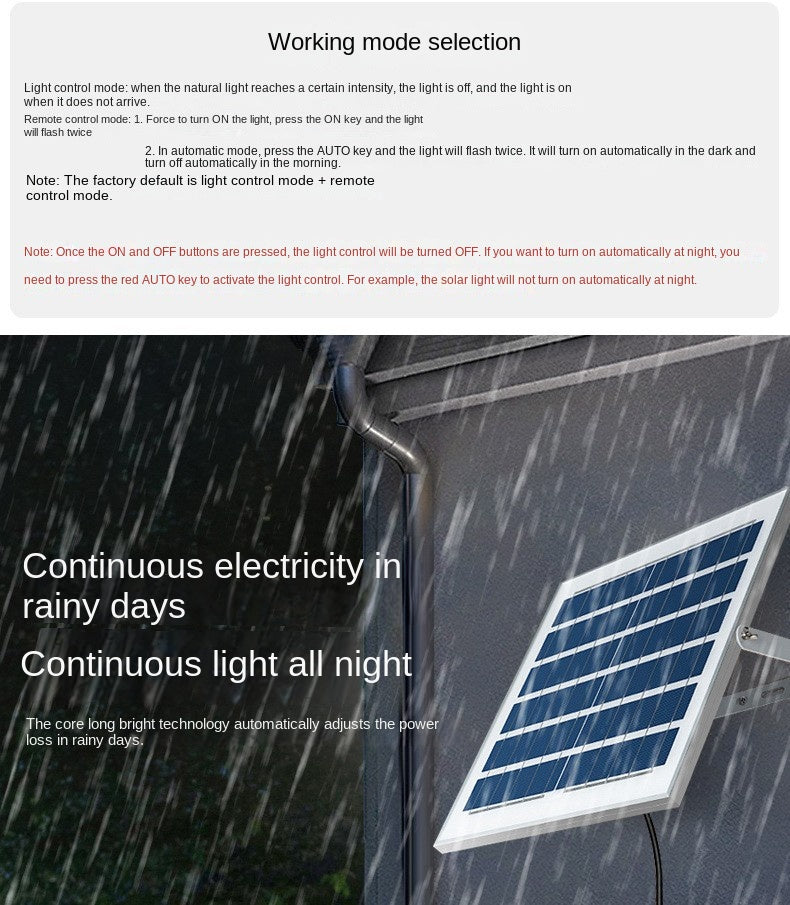 100W 200W 300W Solar Light Ultra Bright Waterproof Outdoor Light Intelligent Split Floodlight Solar Light Wholesale