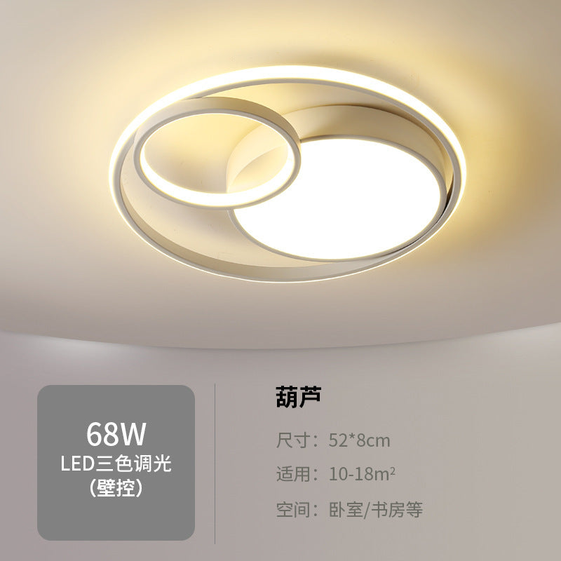 Nordic Bedroom Ceiling Light Modern Simple Creative Geometric Master Bedroom Room Lighting Design Water Ripple Ceiling Light