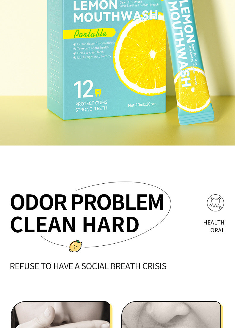 H Full English Mouthwash Box Set SADOER Disposable Portable Oral Cleaning  Wholesale