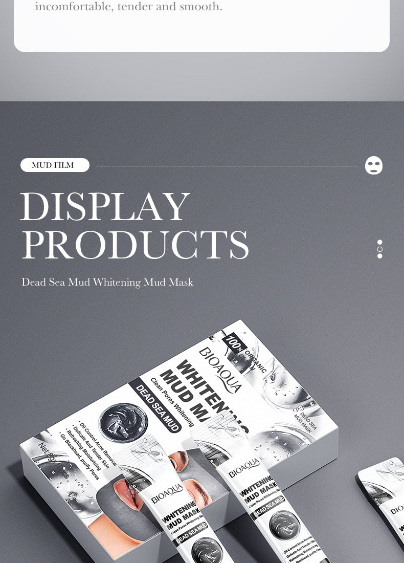 Full English Cleansing Mask BIOAOUA Cucumber Pore Cleansing Smear-On Portable Mud Mask  Foreign Trade Wholesale