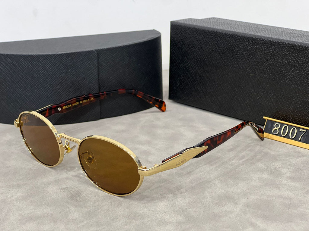 2024New Year P Home Metal Sunglasses Men and Women Fashion Anti-UV Sunglasses High-end Sunglasses