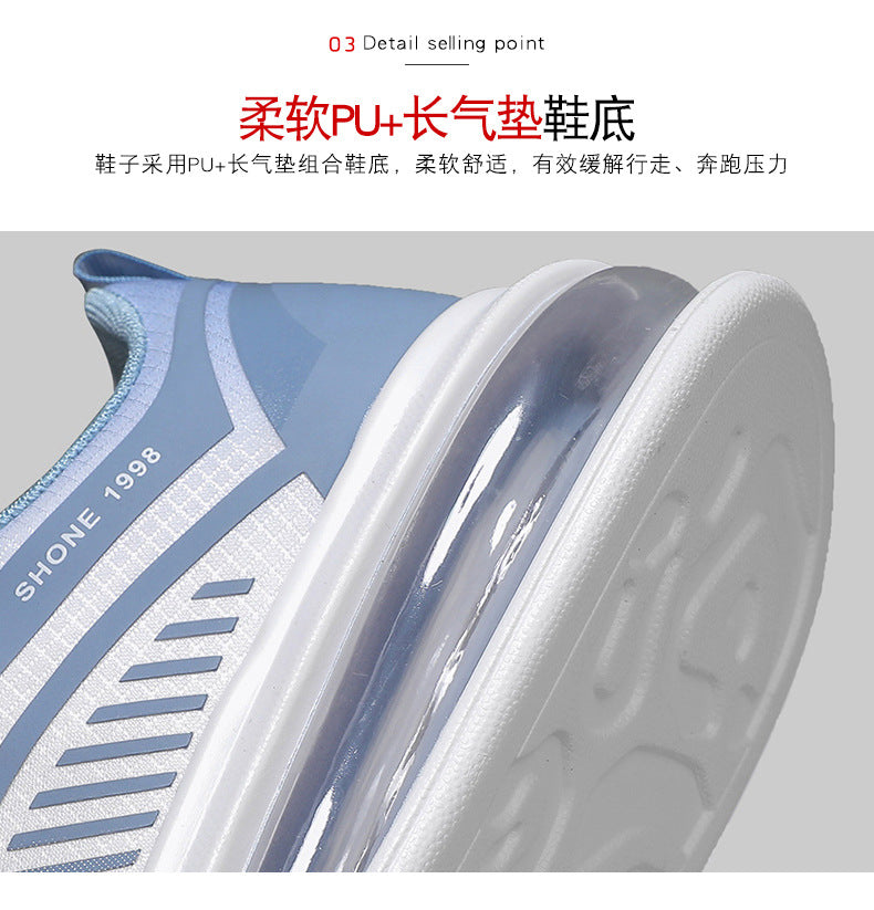 plus Size2025Spring New Comfortable Sports Shoes Casual Running Shoes Cushioned Lightweight Breathable Shock Absorption Trendy Shoes